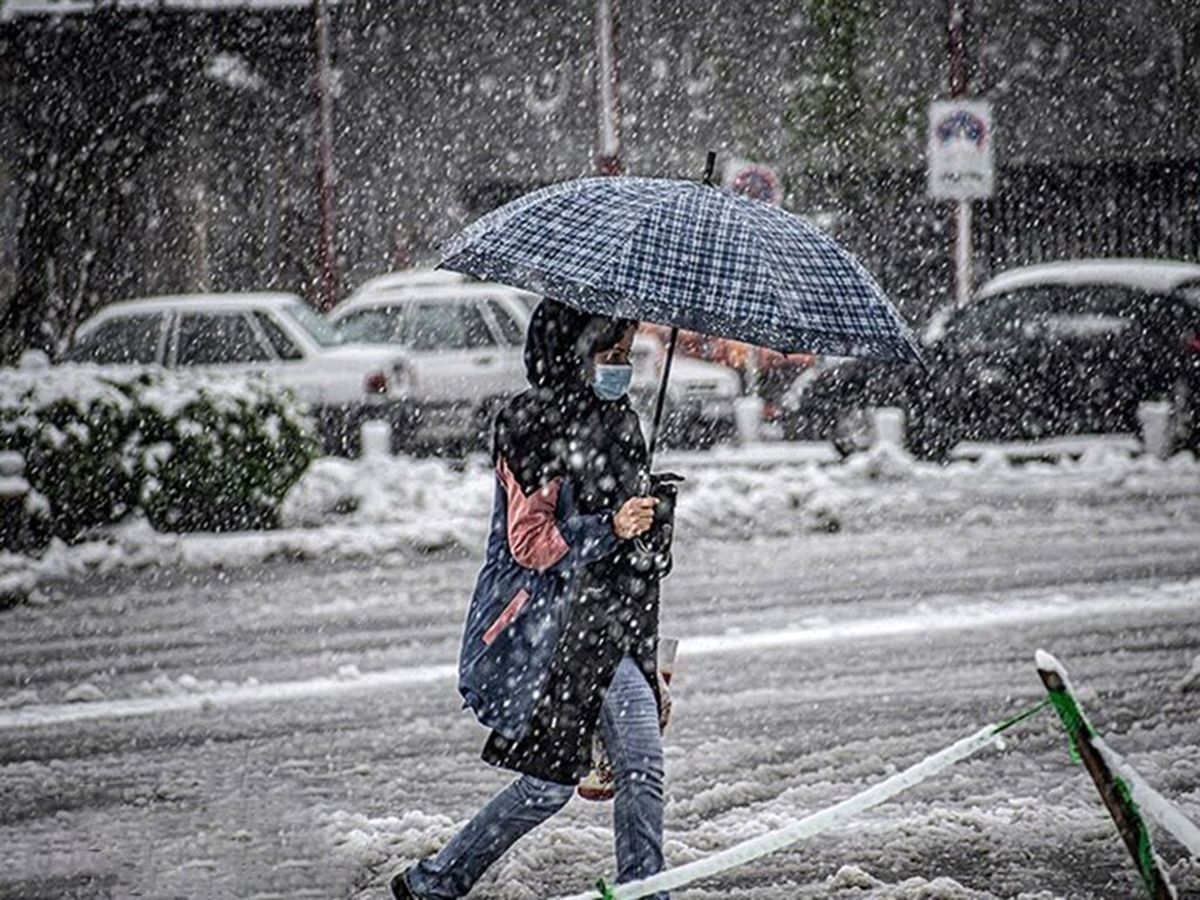 پیش‌بینی بارش باران و برف در تهران از فردا شب