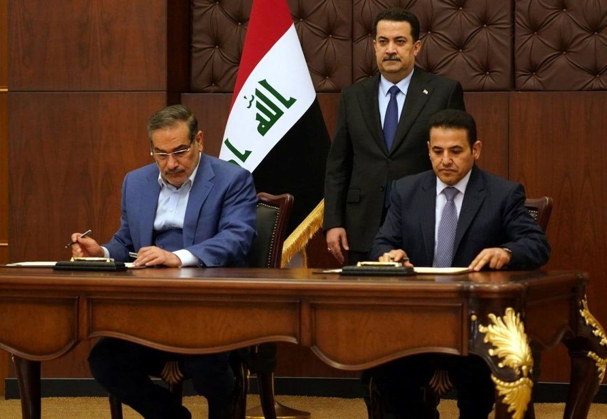 امضای توافق‌نامه امنیتی میان ایران و عراق
